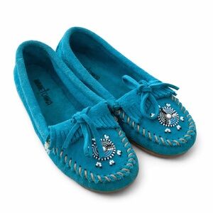 Minnetonka Turquoise Moccasin Shoes